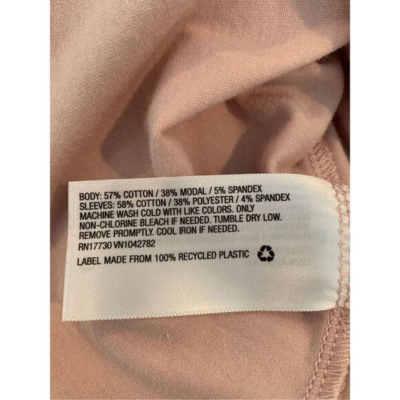 Isabel Maternity by Ingrid & Isabel Women's Mauve Pink Short Puff Sleeve Top Siz - Picture 5 of 5